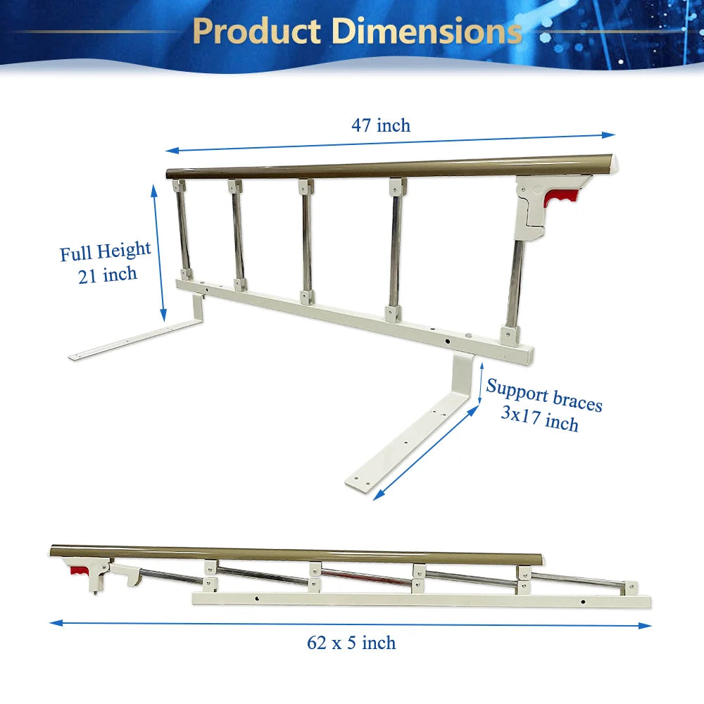 Champagne Bedside Support Rail X343