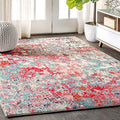 Blue/Red 8 ft. x 10 ft. Area Rug N6247