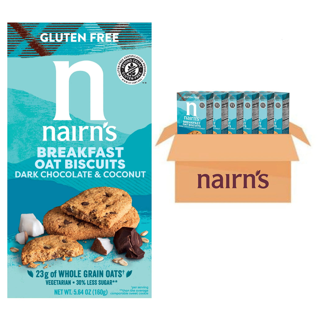 Gluten Free Chocolate & Coconut Breakfast Biscuits, 5.64oz (Pack of 6) A535