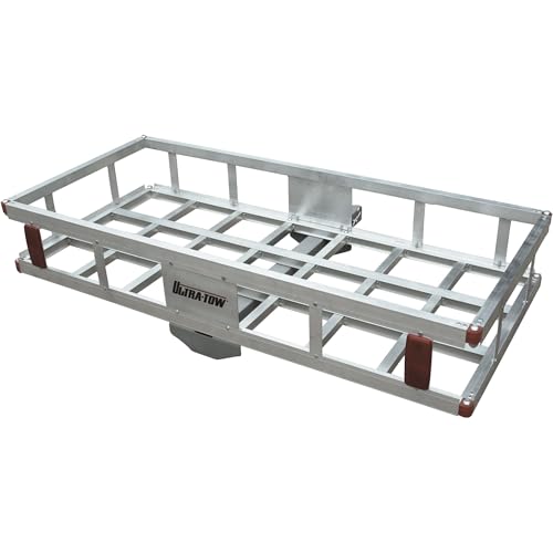Aluminum Hitch Cargo Carrier 500-Lb Capacity Silver 49inx22.5inx8inH V94158