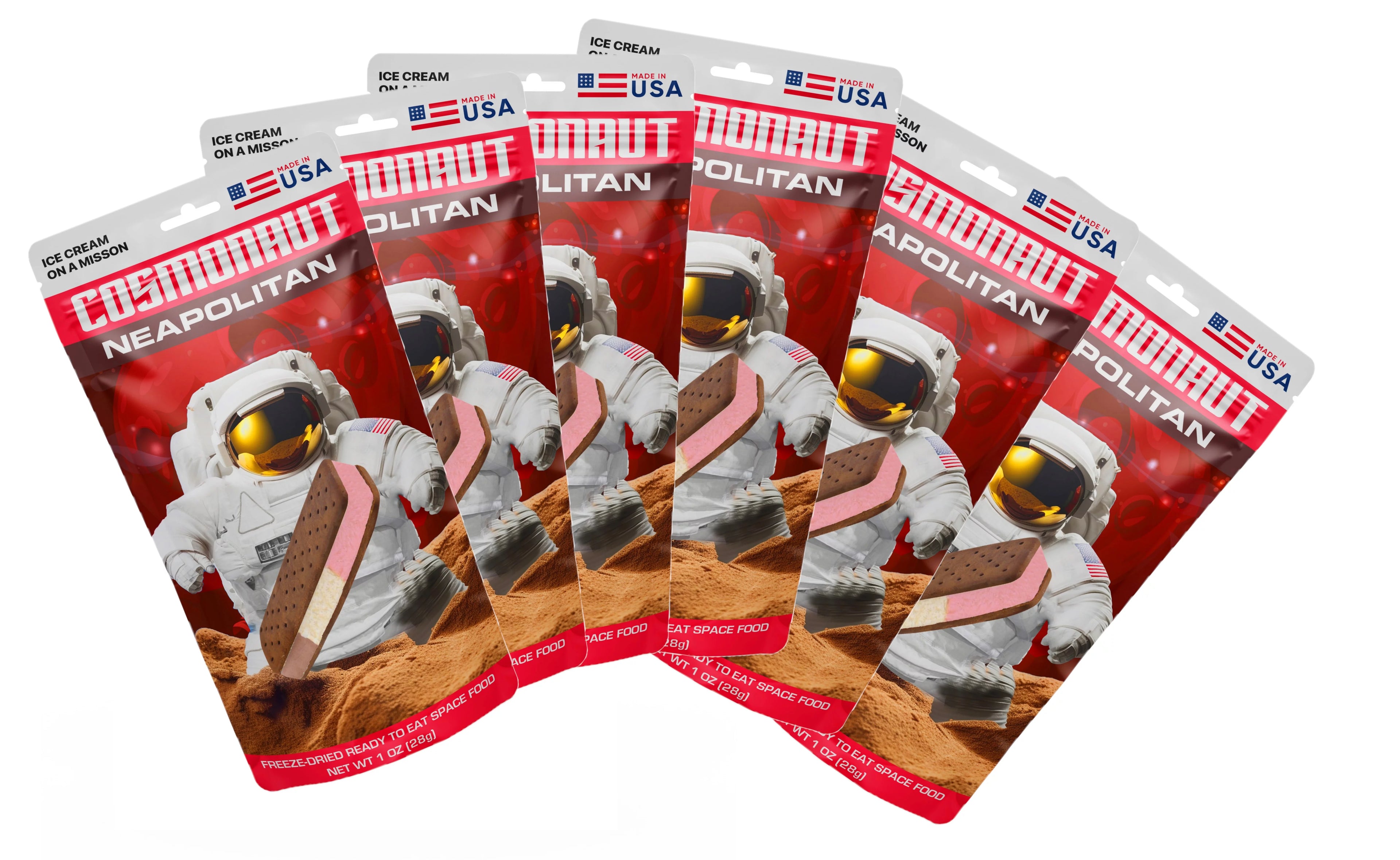 Neapolitan Freeze Dried Ice Cream Sandwich, 6 Count R3747