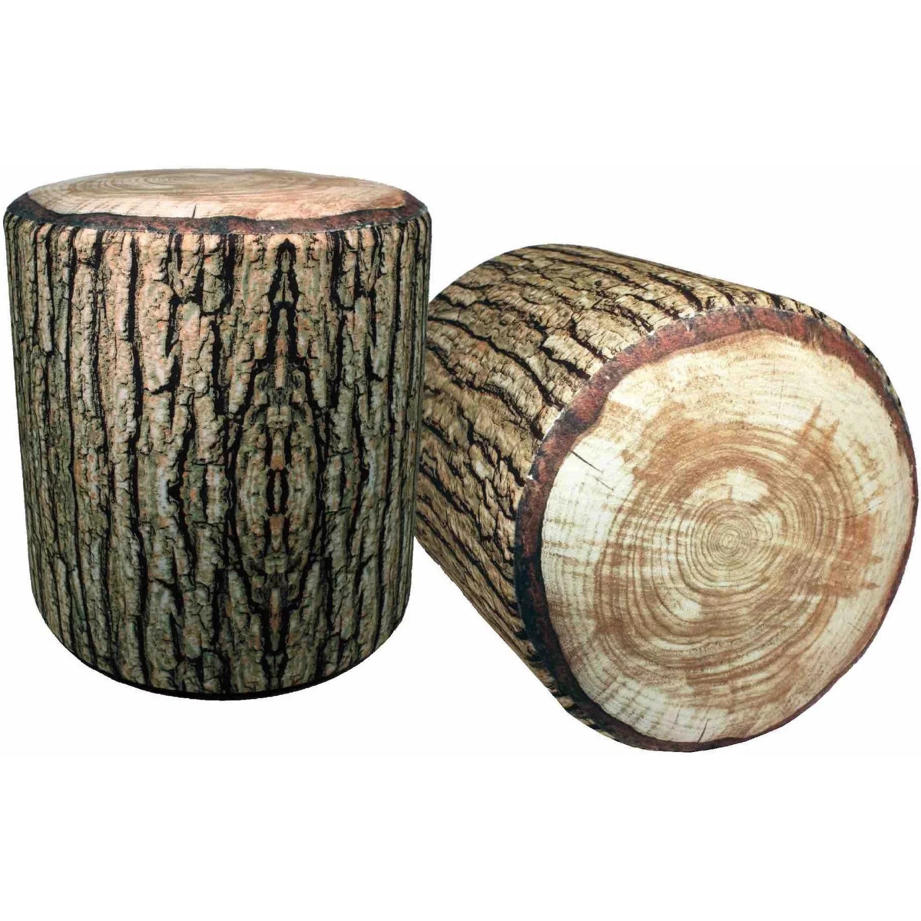 Cushioned Log Accent Stool I81281