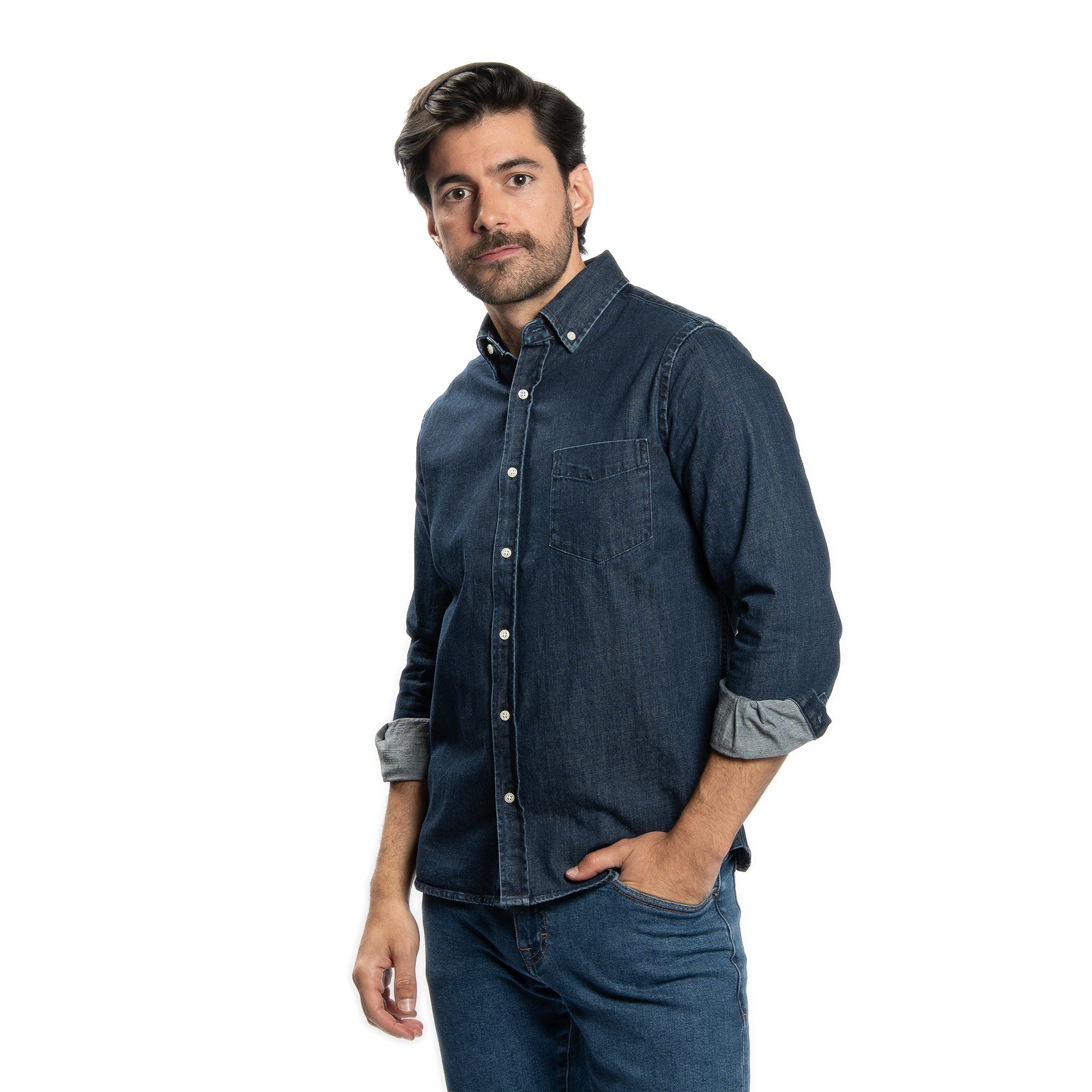 Denim Shirts - Dark Wash