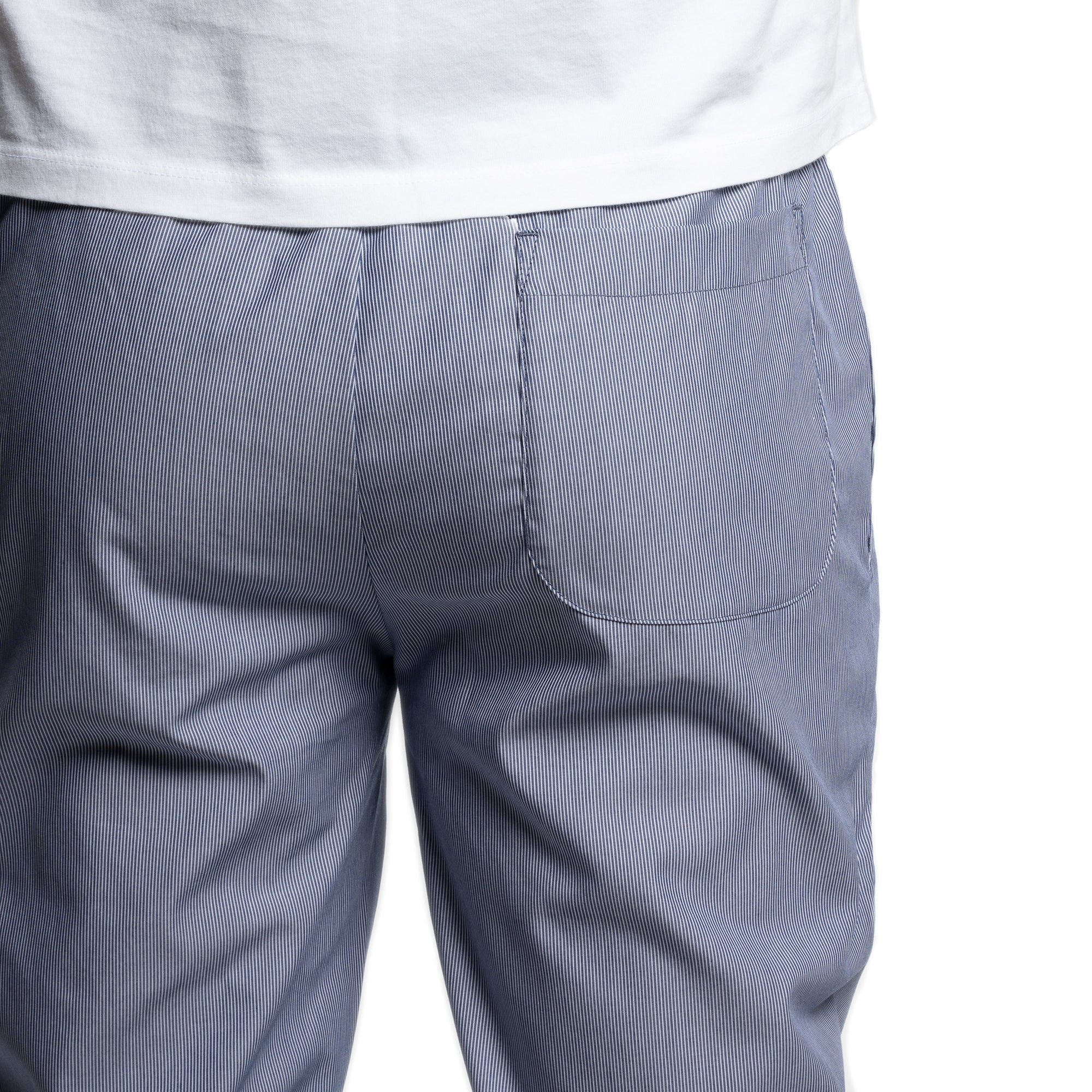 Cotton Pajama Pants - Navy Pinstripe
