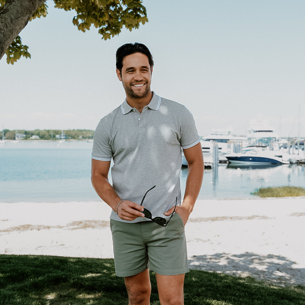 Stretch Chino Shorts - Olive