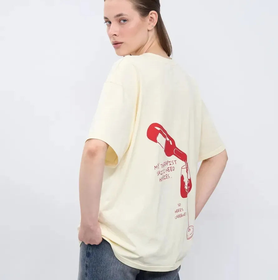 Simple Style Cotton Short Sleeve T-shirt featuring Round Neck design for Women