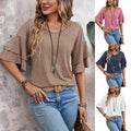 Women's Casual Elegant Streetwear Solid Color Half Sleeve T-Shirts
