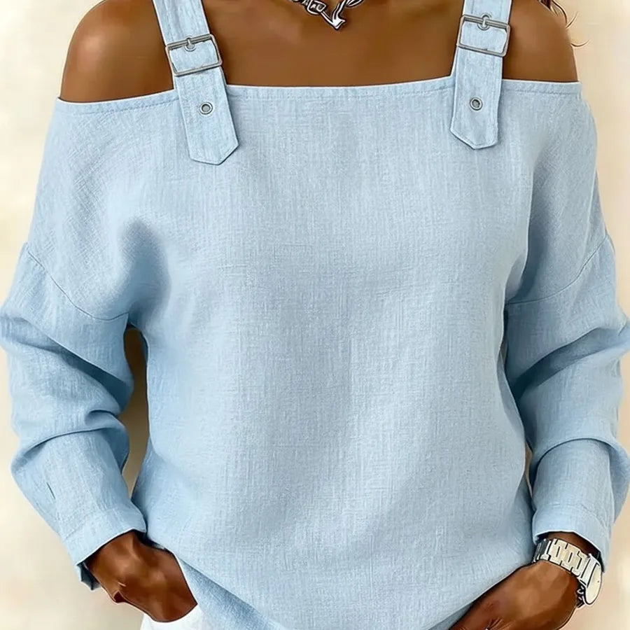 Sexy Solid Color Polyester Pullover Tank Top with Chain Detail for Spring